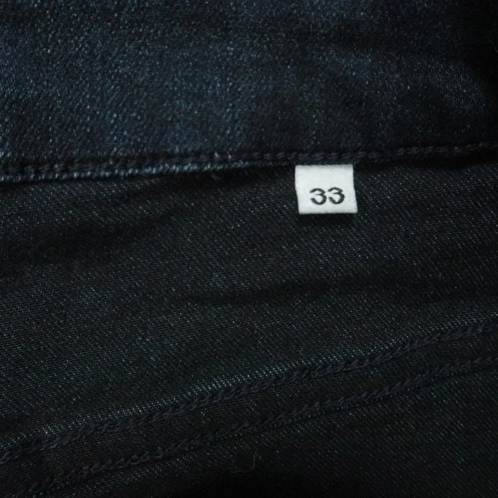 State & Liberty Jeans Mens 33x32 Blue Straight 5 Pocket Stretch Dark Wash